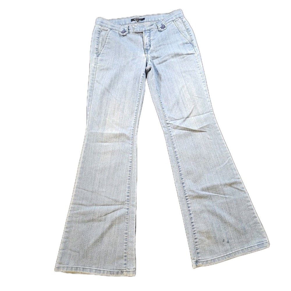 Daisy Fuentes Light Wash Slash Pockets Flare/Bell Leg Women's SZ 4 Hippie,Flare